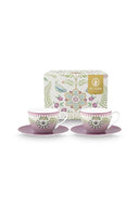 Pip Studio Mor Porselen Çay Fincan Seti 280 Ml 51004193