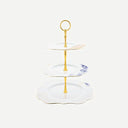 Pip Studio Mavi Beyaz Porselen 3 Katlı Servis 28 Cm 51018070