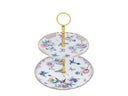 TEA DELIGHT Papillons Purple 2 Katlı Kek Standı