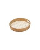 Emerald Check Round Tray