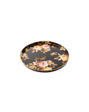 Wild Rose Brown Round Tray