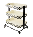 Courtly Check 3-Tier Kitchen Cart