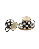 Courtly Check Espresso Cup & Saucer Set
