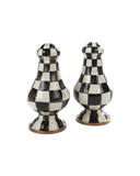 Courtly Check Enamel Large Salt & Pepper Shakers