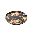 Wild Rose Brown Round Tray