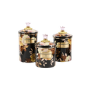 Wild Rose Brown Large Canister