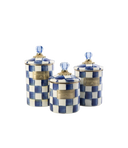Royal Check Canisters, Set of 3