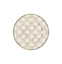 Mocha Check Salad Plate