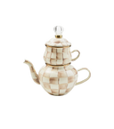 Mocha Check High Tea