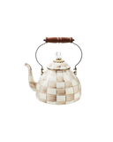 Mocha Check 3 Quart Tea Kettle
