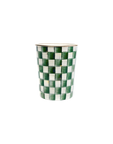Emerald Check Waste Bin