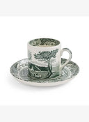 SPODE HERITAGE 4LU 90 ML GREEN KAHVE FINCAN VE TABAGI SETI (P)