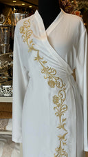 Asil Krem Gold Namaz Elbise