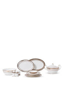 Bellini Bej Bone China Porselen 60 Parça 12 Kişilik Yemek Takımı