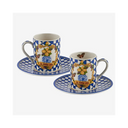 Chiara Alessi Mavi Porselen Kahve Fincan Seti 110 Ml CAPBKC1ECBL2