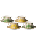 Chess 4 lü Çay Fincanı