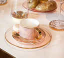 Crıstına Re Teacup & Saucer Pinstripe Blush