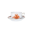 HEREND Çay Fincanı & Tabağı 200ml Apponyi Turuncu