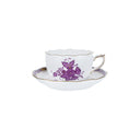 HEREND Çay Fincanı & Tabağı 200ml Apponyi Mor