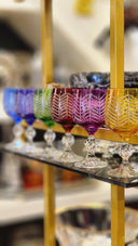 Renkli Kristal 6lı Bardak Takımı