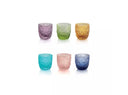 TRİCOT 6'LI SET RENKLİ KAHVE YANI SU BARDAK 7,5 CL
